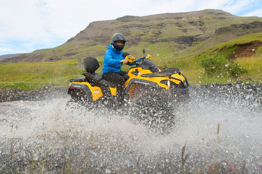 Reykjavik: ATV Ride & Whale Watching Boat Tour - The 1-hour ride: quick thrills, varied terrain, guided line