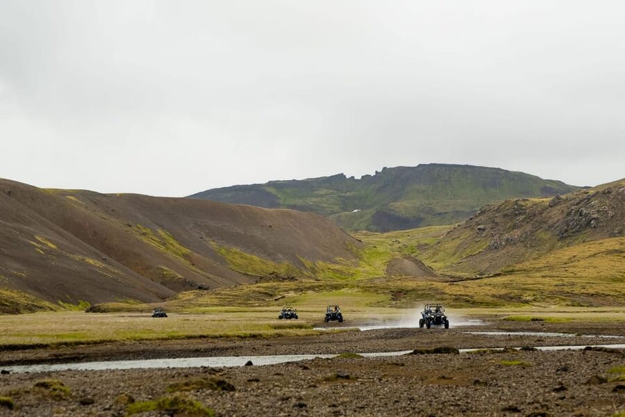 Reykjavík: Buggy Adventure Tour - River splashes, gravel tracks, and waterfalls you might spot