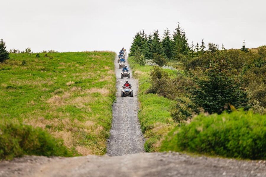 Reykjavik: Countryside Guided ATV Tour with Transfers - The rugged mountain trail to the summit viewpoint
