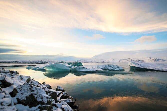 Reykjavik: Glacier Lagoon, Diamond Beach & South Coast Day Tour - Diamond Beach and Vík black-sand drama