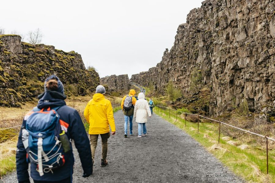 Reykjavik: Golden Circle, Crater & Blue Lagoon Minibus Tour - Gullfoss waterfall: the best viewpoints take time