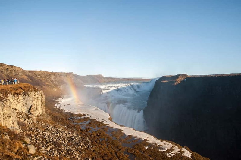 Reykjavik: Golden Circle, Farm & Sky Lagoon Small-Group Tour - Geysir geothermal park: Strokkur, sulphur smell, and repeat eruption chances