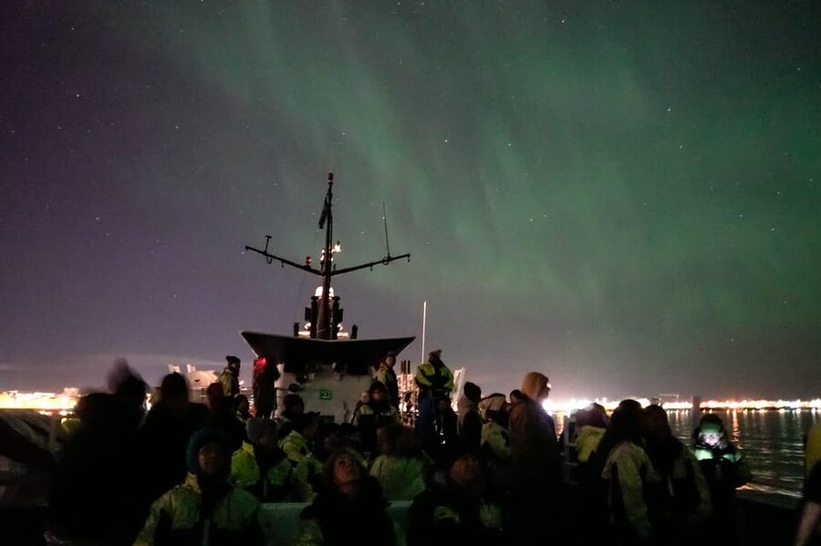 Reykjavik: Northern Lights Guided Boat Tour with Photos - What you actually get onboard, from warm gear to Wi-Fi