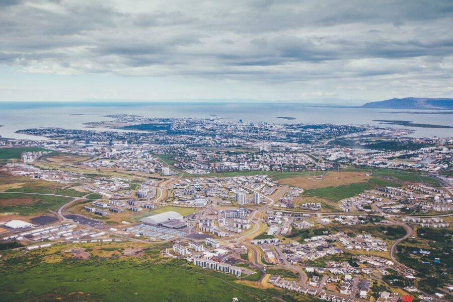 Reykjavik: Panoramic Helicopter Flight with Summit Landing - Reykjavik from a new angle, without the long day
