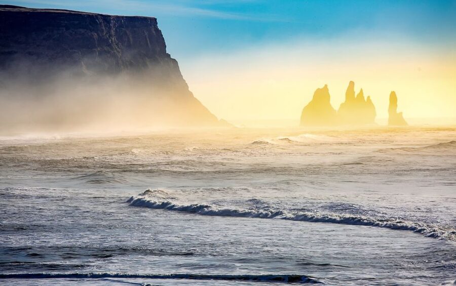 Reykjavík: South Coast Waterfalls, Black Sand & Glacier Tour - Seljalandsfoss: The Walk Behind the Waterfall Spray