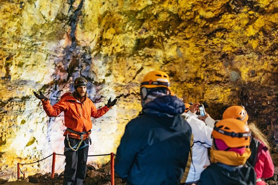 Reykjavik: Thrihnukagigur Volcano Guided Hiking Day Trip - Two hours at base camp: views, wildlife, and safety talk