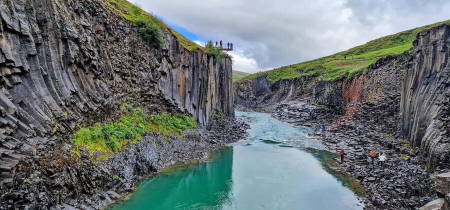 Seyðisfjörður Shore Excursion: Stuðlagil Canyon & Vök Baths - East Iceland in One Long, Happy Day