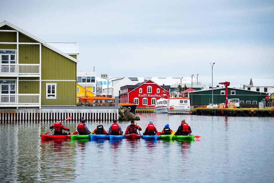 Siglufjörður / Siglufjordur: Guided kayak tour. - Meeting at Siglo Sea HQ, then getting suited up