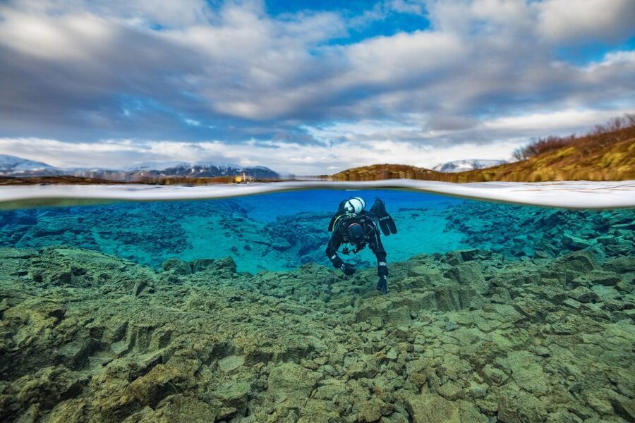 Silfra: Diving Between Tectonic Plates - Entering the fissure: the Big Crack, Silfra Hall, Silfra Cathedral, and Silfra Lagoon