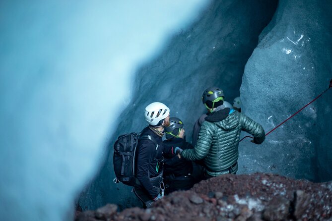 Skaftafell Ice Caving & Glacier Hike - Getting equipped: harness, helmet, crampons, ice axe