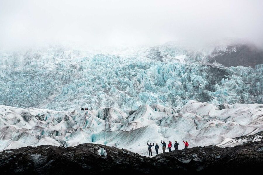Skaftafell National Park: Falljokull Glacier Advanced Hike - Meeting at Troll Expeditions Skaftafell and getting geared up