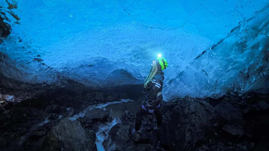 Sólheimajökull: Glacier Hike and Ice Cave Tour - On-glacier hiking on Sólheimajökull: crevasses, ridges, and ash bands