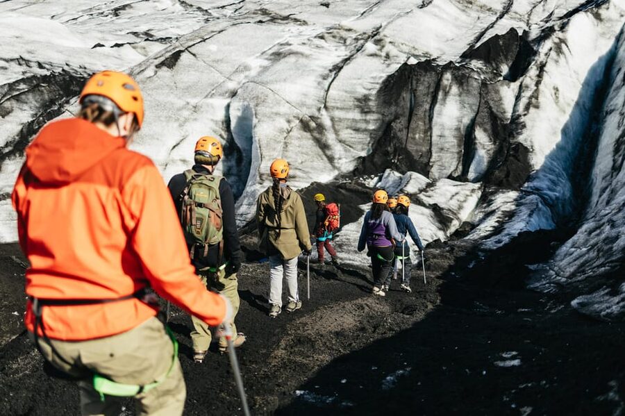 Vik: Guided Sólheimajökull Glacier Hike - Getting From Parking Lot to the Ice: Volcanic Ash and Big Views