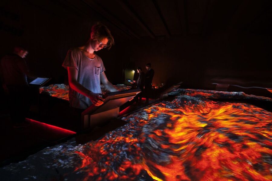 Volcano Exhibition and Cinema - Lava Centre Iceland - Trembling Earth: live earthquakes and the shaking simulator