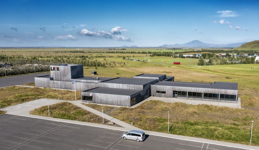 Volcano Exhibition and Cinema - Lava Centre Iceland - Cinema and the latest eruption footage from Grindavík and the Blue Lagoon