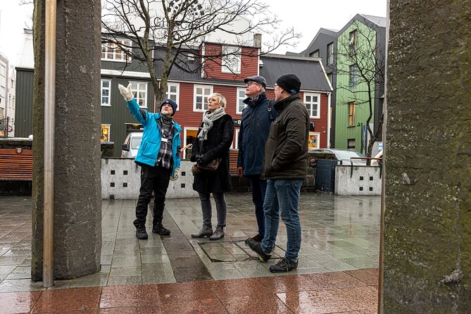 Walk with a Viking: Private Tour of Reykjavik's Top Sights and Local Spots - Looking at Viking Reykjavík from above, then the playful myth detour