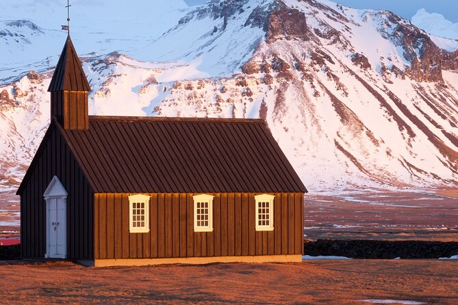 West Iceland: Exclusive Day Tour of Snaefellsnes Peninsula - Búðir: black sand, Búðahraun lava field, and Búðakirkja church