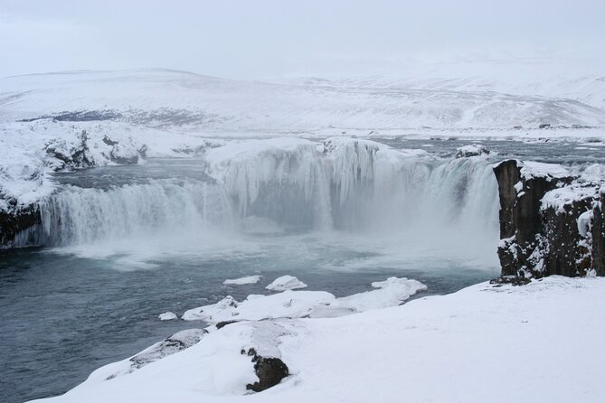 Winter Combo Godafoss Christmas House and The Forest Lagoon - Stop 3: Forest Lagoon geothermal soak with fjord views (about 1 hour)