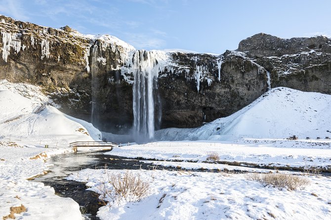 Winter South Coast Day Tour by Minibus from Reykjavik - Seljalandsfoss in winter: the famous walk, with a reality check